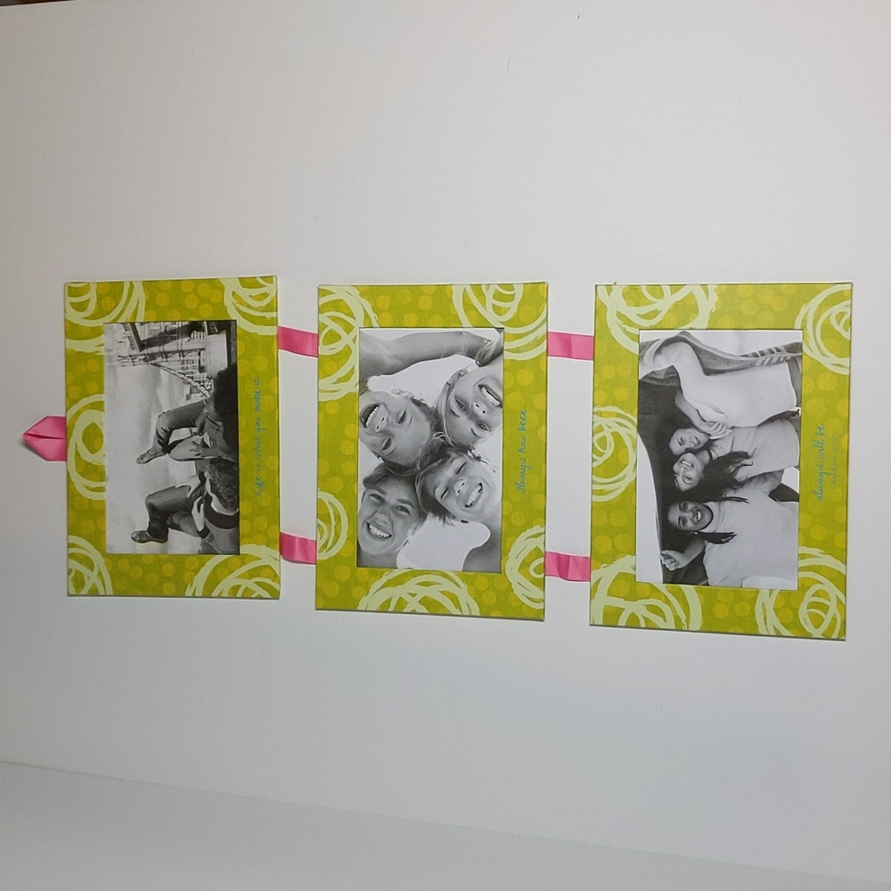 Three tiered hanging picture frame